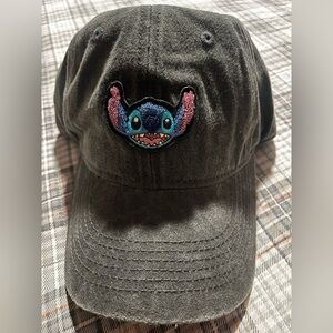 Disney Black Hat with Stitch Design